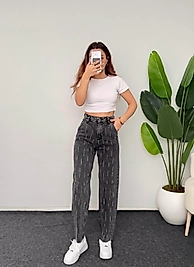 TAŞLI MOM JEAN