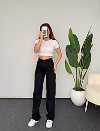 STRAİGHT TAM SİYAH JEAN