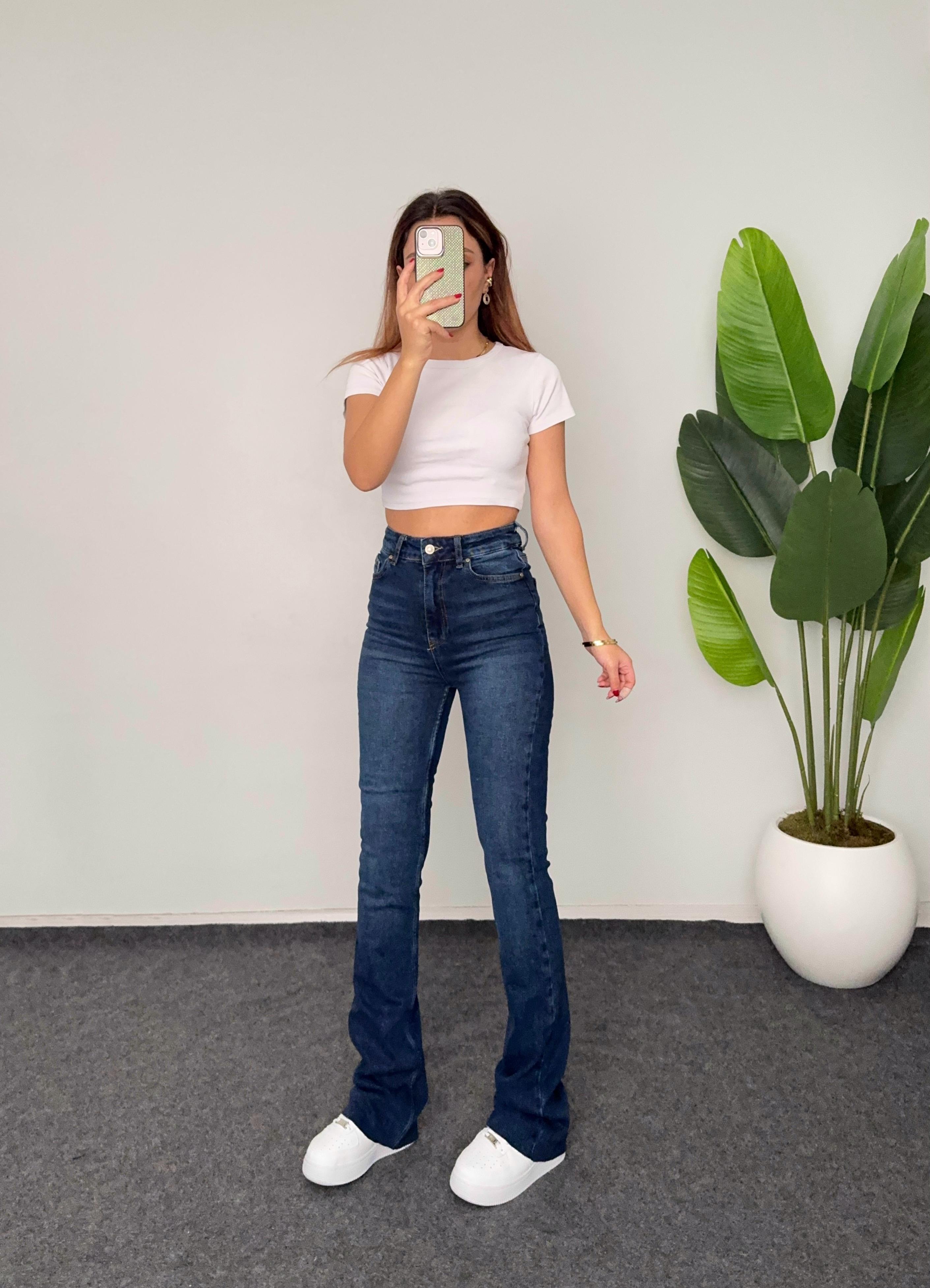 Lacivert İspanyol Paça