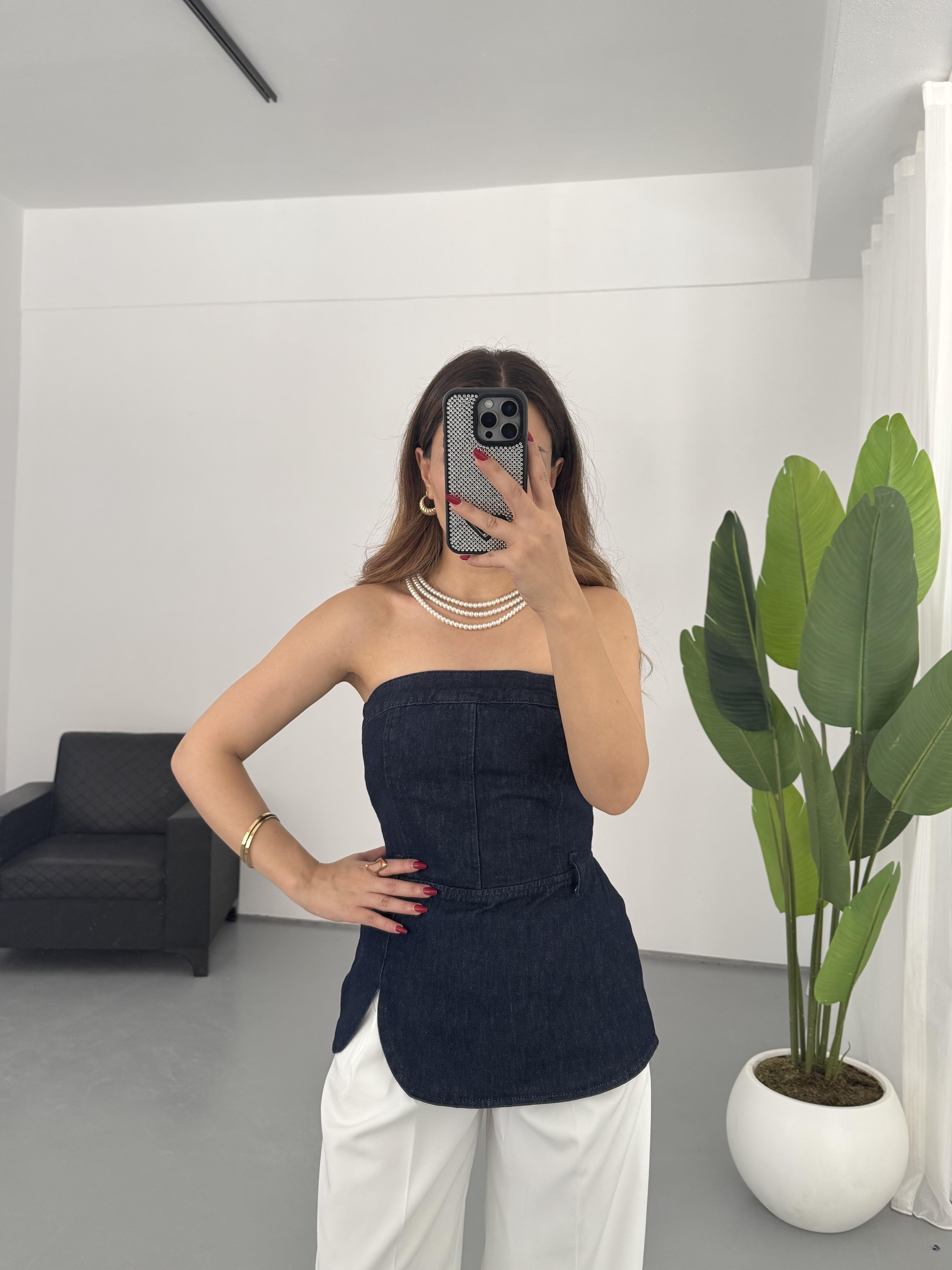 STRAPLEZ Denim Bluz