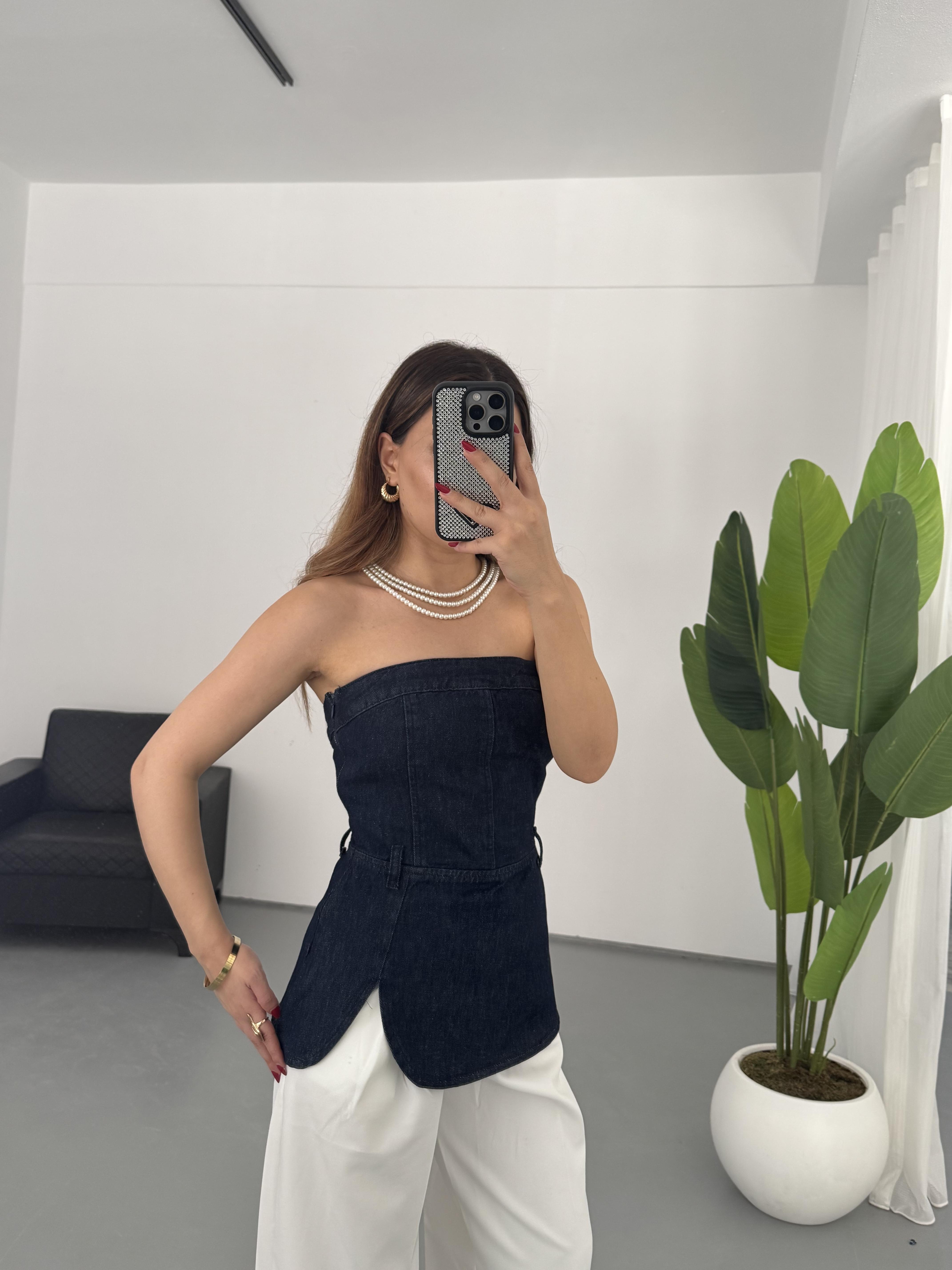 STRAPLEZ Denim Bluz