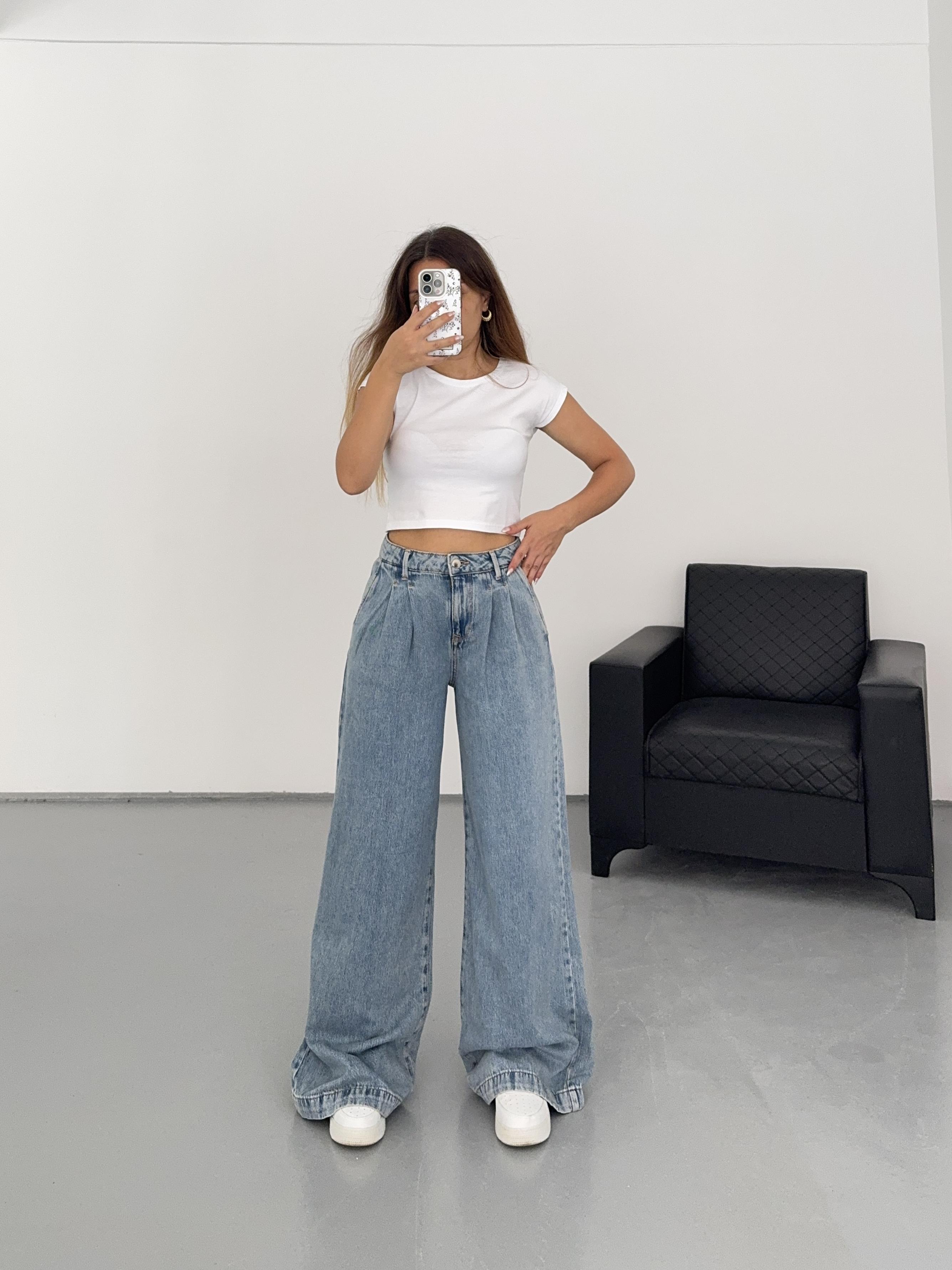 Pileli Wide Leg